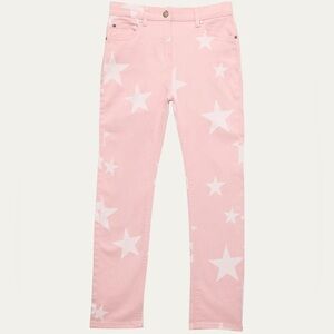 Stella McCartney Kids Pink Denim Star Jeans Size 14 NWT